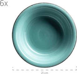 Mäser Bordenset Voor 6 Personen In Moderne Vintage Look, 12-delig Tafelservies, Handbeschilderd -Huishoudelijk Serviesgoed 1200x1151 15