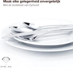 Dymund® 8 Persoons Bestekset - (45-delig) Bestek - Incl. Serveerlepel/Suikerlepel/Serveervork/Botermes - RVS - Zilver -Huishoudelijk Serviesgoed 1200x1164 1