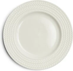 Riviera Maison RM Bellecôte Breakfast Plate - Porselein - 20.0x20.0x2.0 Cm
