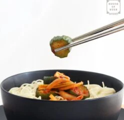 House Of Husk Chopsticks Set - Koreaanse Eetstokjes - Vaatwasserbestendig - RVS - 5 Paar - Duo Tone - Zwart Zilver -Huishoudelijk Serviesgoed 1200x1167 1