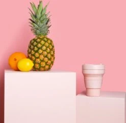 STOJO - Opvouwbare Beker - To Go - Roze - 237ml (8oz) - Herbruikbaar -Huishoudelijk Serviesgoed 1200x1171 13