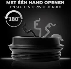 Volcan RVS Koffiebeker To Go Met Sleeve - Thermosbeker - Theebeker - Coffee - Zwart -Huishoudelijk Serviesgoed 1200x1173 6