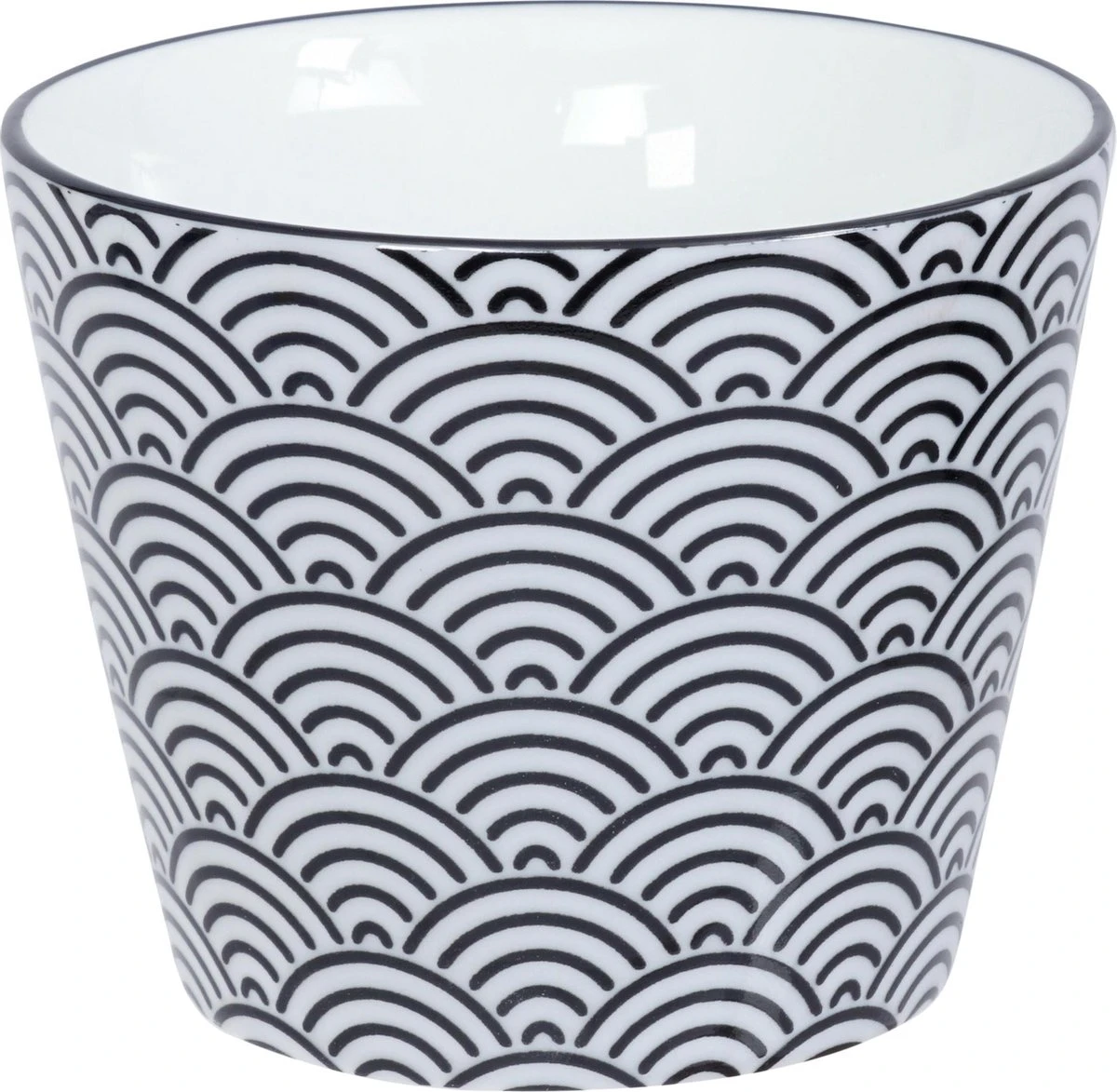 Tokyo Design Studio - Nippon Black Kopjes 180 Ml - Set Van 6 Stuks - Porselein - Zonder Geschenkdoos 2 Tokyo Design Studio - Nippon Black Kopjes 180 Ml - Set Van 6 Stuks - Porselein - Zonder Geschenkdoos - Afbeelding 2