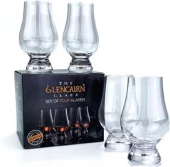 Glencairn 4 Set Whiskyglazen - Kristal Loodvrij - Made In Scotland