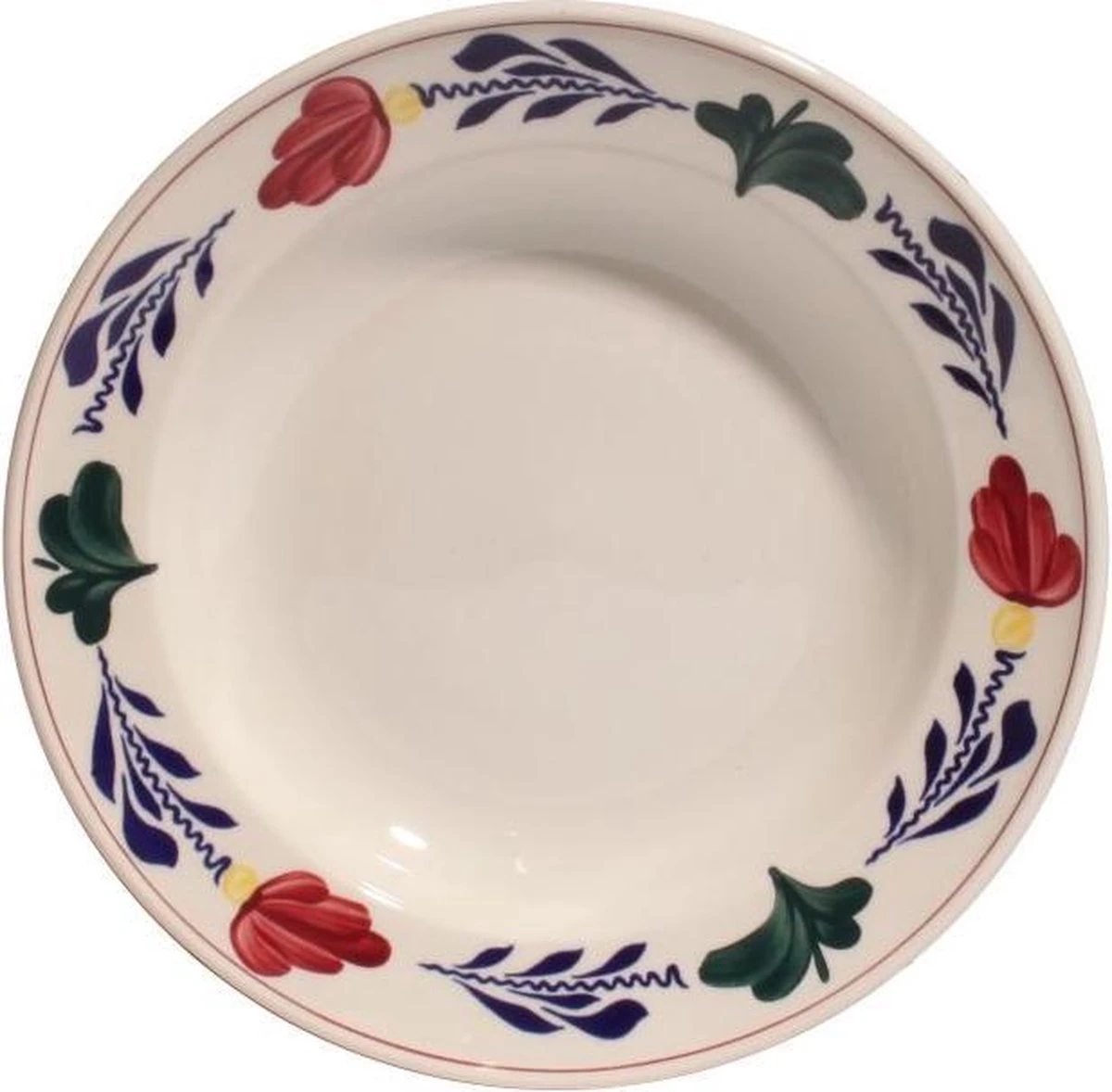 Boerenbont Bord Diep Ø22 Cm 6 Stuks 2 Boerenbont Bord Diep Ø22 Cm 6 Stuks - Afbeelding 2