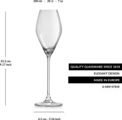 Libbey Champagneglas Iduna – 200 Ml / 20 Cl - Set Van 6 - Elegant Design - Hoge Kwaliteit - Vaatwasserbestendig -Huishoudelijk Serviesgoed 1200x1179 4