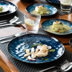 Serviesset 8 Personen - 24 Delig - Handgemaakt - Blauw 6 Serviesset 8 Personen - 24 Delig - Handgemaakt - Blauw -Huishoudelijk Serviesgoed 1200x1185 7