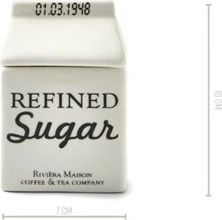 Riviera Maison Suikerpot, Voorraadpot - Carton Jar Sugar – Wit - (LxBxH) 7.6x7.6x10 Cm 9 Riviera Maison Suikerpot, Voorraadpot - Carton Jar Sugar – Wit - (LxBxH) 7.6x7.6x10 Cm -Huishoudelijk Serviesgoed 1200x1185 8