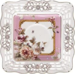 Clayre & Eef Kop En Schotel 200 Ml Roze Wit Porselein Rond Bloemen Servies Cadeau Voor Haar Cappuccino -Huishoudelijk Serviesgoed 1200x1188 6