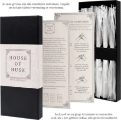 House Of Husk Chopsticks Set - Koreaanse Eetstokjes - Vaatwasserbestendig - RVS - 5 Paar - Duo Tone - Zwart Zilver -Huishoudelijk Serviesgoed 1200x1195 11