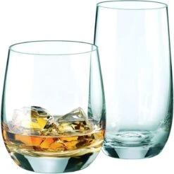 RONA - Water/frisdrank/cocktail Glas 36cl "Lunar" Kristal (6 Stuks) -Huishoudelijk Serviesgoed 1200x1195 15