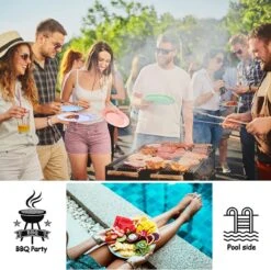 Onbreekbare Borden Van 25 Cm, 6-delige Set, Herbruikbare Platte Borden Met Luffas-afwasborstels, Eetborden, Kunststof, Licht Voor Feestjes, Kamperen, BBQ/pizza, Magnetronbestendig, Vaatwasmachinebestendig, BPA-vrij (veelkleurig) -Huishoudelijk Serviesgoed 1200x1195 25