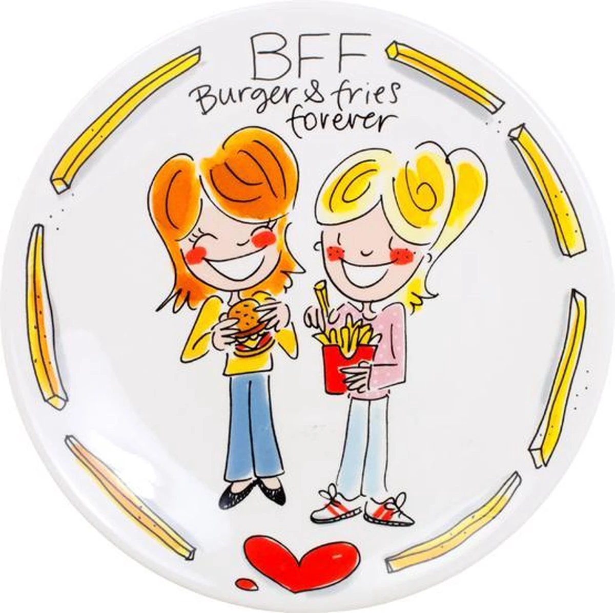 Blond Amsterdam Snack Bord BFF - Ø 22 Cm 1 Blond Amsterdam Snack Bord BFF - Ø 22 Cm