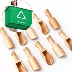 10 Stuks Mini Houten Lepels - Kleine Theelepeltjes - Houten Schepjes - Doseerschep Maatlepel - Lepels Voor Keuken, Koken, Kruiden, Koffie, Thee, Suiker En Zout - Spatel 13 10 Stuks Mini Houten Lepels - Kleine Theelepeltjes - Houten Schepjes - Doseerschep Maatlepel - Lepels Voor Keuken, Koken, Kruiden, Koffie, Thee, Suiker En Zout - Spatel -Huishoudelijk Serviesgoed 1200x1199 2