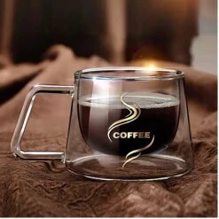 Dubbel Glas Koffie/thee Kop - 150ML - Geïsoleerde Koffie/thee Kop - Dubbel Glas - Koffie Kopjes - Koffie Kop - Dubbel Wandig Glas - Glazen Beker - Glazen Kopjes - Glazen Kop - Koffie Mok - Thee Glas -Huishoudelijk Serviesgoed 1200x1200 1011