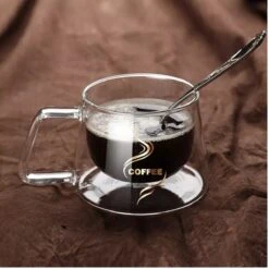 Dubbel Glas Koffie/thee Kop - 150ML - Geïsoleerde Koffie/thee Kop - Dubbel Glas - Koffie Kopjes - Koffie Kop - Dubbel Wandig Glas - Glazen Beker - Glazen Kopjes - Glazen Kop - Koffie Mok - Thee Glas -Huishoudelijk Serviesgoed 1200x1200 1012