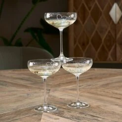 Riviera Maison Champagnecoupe, ChampagneGlas With Love Coupe - Transparant - Glas 400 Ml - 1 Stuk -Huishoudelijk Serviesgoed 1200x1200 1020