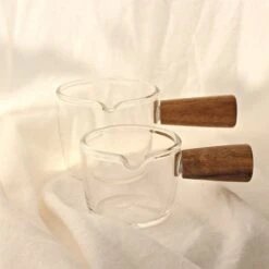 House Of Husk® Espresso Maat Glazen Set - Barista Shotglazen - Mini Maatbeker 50ml En 100ml - Multifuncitoneel Serveerkommetjes- Sauskom - Juskom - 2 Stuks -Huishoudelijk Serviesgoed 1200x1200 1048