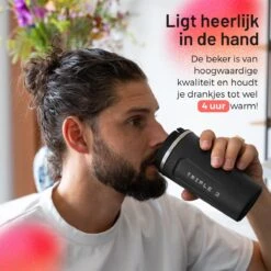 Triple J® Koffiebeker To Go - Thermosbeker - BPA & Lekvrij - 510ml - Zwart -Huishoudelijk Serviesgoed 1200x1200 1064