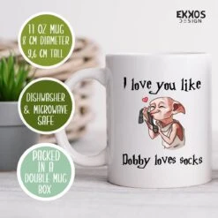 Harry Potter Dobby Mok - Harry Potter - Cadeau Voor Vrouw - Koffiemok - Grappige Cadeaus - Cadeau Voor Man - Kado Man - Kado Vrouw - Valentijn Cadeautje Voor Haar - Mokken En Bekers - Verjaardag Cadeau - Koffiekopjes - Mok Met Tekst -Huishoudelijk Serviesgoed 1200x1200 1159