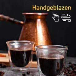 Dubbelwandige ESPRESSO Glazen Van Borosilicaat - Warme En Koude Dranken Kopjes - 70 ML - Set Van 6 -Huishoudelijk Serviesgoed 1200x1200 1208