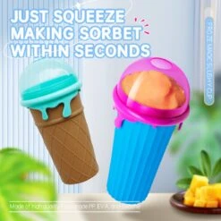 Frozen Magic Slushy Maker - Slush Puppy Maker - IJscrusher - Slush Puppy Beker - Slushy Puppy Maker - Slush Puppy Machine - Slush Maker - Slushy Cup - Tiktok - Bruin -Huishoudelijk Serviesgoed 1200x1200 1292