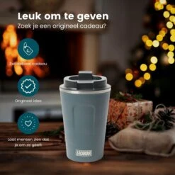 LaCardia Koffiebeker To Go Premium Blauw – Thermosbeker – Theebeker – 380ML – Herbruikbaar -Huishoudelijk Serviesgoed 1200x1200 1338