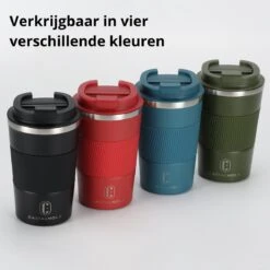 Castagnola Design RVS Koffiebeker To Go - Zwart - 380ml - Thermosbeker - Theebeker -Huishoudelijk Serviesgoed 1200x1200 1355