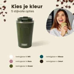 LaCardia Koffiebeker To Go Premium Groen – Thermosbeker – Theebeker – 380ML – Herbruikbaar -Huishoudelijk Serviesgoed 1200x1200 1372