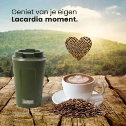LaCardia Koffiebeker To Go Premium Groen – Thermosbeker – Theebeker – 380ML – Herbruikbaar -Huishoudelijk Serviesgoed 1200x1200 1374