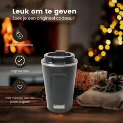 LaCardia Koffiebeker To Go Premium Zwart – Thermosbeker – Theebeker – 380ML – Herbruikbaar -Huishoudelijk Serviesgoed 1200x1200 1403