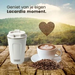 LaCardia Koffiebeker To Go Premium Wit – Thermosbeker – Theebeker – 380ML – Herbruikbaar -Huishoudelijk Serviesgoed 1200x1200 1413