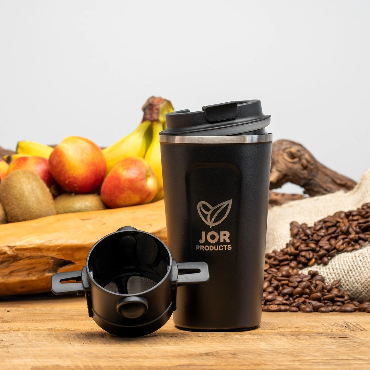 JOR Products® Thermobeker - Koffiezetapparaat - Koffiebonen - Thee - Koffiemachine - Thermoskan - Espressomachine - Reizen - Camping - Koffiefilterhouder 9 JOR Products® Thermobeker - Koffiezetapparaat - Koffiebonen - Thee - Koffiemachine - Thermoskan - Espressomachine - Reizen - Camping - Koffiefilterhouder - Afbeelding 9