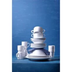 Bord Smalle Rand Mammoet Budgetline 16 Cm Wit 6 Stuk(s) -Huishoudelijk Serviesgoed 1200x1200 1548