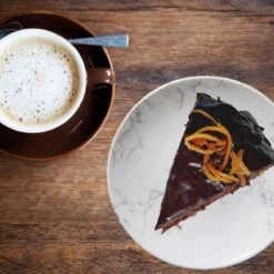 Orange85 Gebaksbordjes - Taart - 4 Stuks - Wit - 19cm - Marmer -Huishoudelijk Serviesgoed 1200x1200 1553