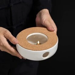 ConBlom Keramische Theepot, Warmer, Theewarmer, Koffiewarmer, Stoofje, Met Kurk-stoofje, Theepot Basis, Theefornuis, Melkwarmer Voor Thuis, Café, Theemelk (zonder Kaars En Theepot) -Huishoudelijk Serviesgoed 1200x1200 1677