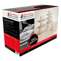 Maxwell And Williams White Basic Rim Koffie- En Dinerset - 30-delig - Wit -Huishoudelijk Serviesgoed 1200x1200 1743
