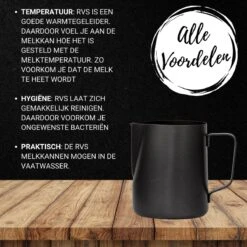 Merkloos Pazzo Goods - Melkkan - Melkkannetje Opschuim - Zwart - 350 Ml - Premium Kwaliteit - RVS - 8 Merkloos Pazzo Goods - Melkkan - Melkkannetje Opschuim - Zwart - 350 Ml - Premium Kwaliteit - RVS - -Huishoudelijk Serviesgoed 1200x1200 1806