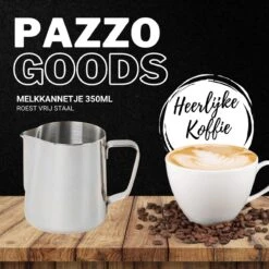 Merkloos Pazzo Goods - Melkkan - Melkkannetje Opschuim - Zilver - 350 Ml - Premium Kwaliteit - RVS - 8 Merkloos Pazzo Goods - Melkkan - Melkkannetje Opschuim - Zilver - 350 Ml - Premium Kwaliteit - RVS - -Huishoudelijk Serviesgoed 1200x1200 1818