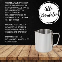 Merkloos Pazzo Goods - Melkkan - Melkkannetje Opschuim - Zilver - 350 Ml - Premium Kwaliteit - RVS - 9 Merkloos Pazzo Goods - Melkkan - Melkkannetje Opschuim - Zilver - 350 Ml - Premium Kwaliteit - RVS - -Huishoudelijk Serviesgoed 1200x1200 1819