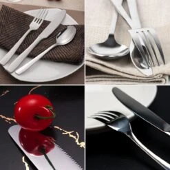 Deleca 6 Persoons Bestekset (36-delig) - Lepels, Messen, Vorken & Steakmessen - Vaatwasserbestendig - Zilver / RVS -Huishoudelijk Serviesgoed 1200x1200 199