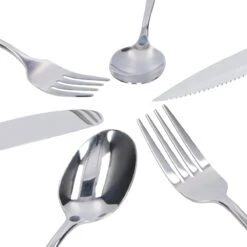 Deleca 6 Persoons Bestekset (36-delig) - Lepels, Messen, Vorken & Steakmessen - Vaatwasserbestendig - Zilver / RVS -Huishoudelijk Serviesgoed 1200x1200 202
