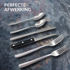 Master Knives 6 Persoons Bestekset (36-delig) - Lepels, Messen, Vorken & Steakmessen - Vaatwasserbestendig - Zilver / RVS 15 Master Knives 6 Persoons Bestekset (36-delig) - Lepels, Messen, Vorken & Steakmessen - Vaatwasserbestendig - Zilver / RVS -Huishoudelijk Serviesgoed 1200x1200 206