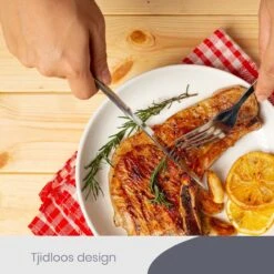 Master Knives 6 Persoons Bestekset (36-delig) - Lepels, Messen, Vorken & Steakmessen - Vaatwasserbestendig - Zilver / RVS 17 Master Knives 6 Persoons Bestekset (36-delig) - Lepels, Messen, Vorken & Steakmessen - Vaatwasserbestendig - Zilver / RVS -Huishoudelijk Serviesgoed 1200x1200 207