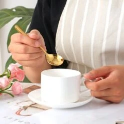 House Of Husk® Koffielepel Set - Theelepel - Koffielepeltjes - Espresso Lepeltjes - RVS - 12cm - 12 Stuks - Goud -Huishoudelijk Serviesgoed 1200x1200 255