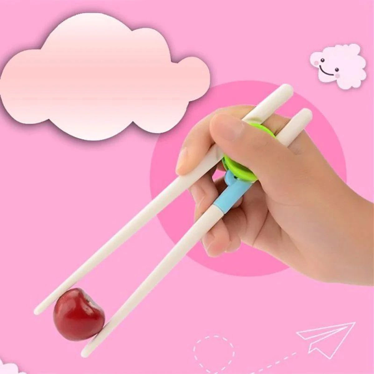 Merkloos Sushi Stokjes Kinderen | Ergonomische Kinder Eetstokjes | Chopsticks | Leren Eten | Trainer | Vanaf 2 Jaar | Groen-Blauw | Onbreekbaar 4 Merkloos Sushi Stokjes Kinderen | Ergonomische Kinder Eetstokjes | Chopsticks | Leren Eten | Trainer | Vanaf 2 Jaar | Groen-Blauw | Onbreekbaar - Afbeelding 4