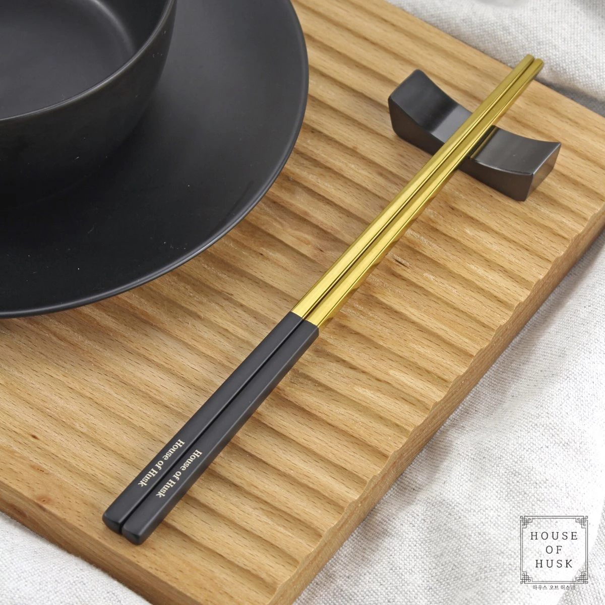 House Of Husk Eetstokjes Houder Set - Chopstick Holder - Zwart - Sushi Servies - RVS - 5 Stuks 5 House Of Husk Eetstokjes Houder Set - Chopstick Holder - Zwart - Sushi Servies - RVS - 5 Stuks - Afbeelding 5