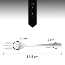Gebaksvorkjes - Set Van 12 Taartvorkjes - Rvs - 13,5 Cm -Huishoudelijk Serviesgoed 1200x1200 404