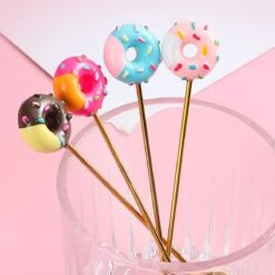 Gebaksvorkjes Donut Set Van 4 Taartvorkjes - Goud -Huishoudelijk Serviesgoed 1200x1200 408