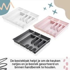 Emhouse XL Bestekcassette Bestekbak Kunststof Besteklade Bestekbak 43,5x42,5x4 Cm Wit 7 Emhouse XL Bestekcassette Bestekbak Kunststof Besteklade Bestekbak 43,5x42,5x4 Cm Wit -Huishoudelijk Serviesgoed 1200x1200 447